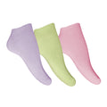 Mint-Pink-Lilac - Front - Simply Essentials Womens-Ladies Bamboo Trainer Socks (Pack Of 3)