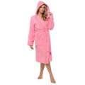 Pink - Front - Tom Franks Womens-Ladies Pure Cotton Bathrobe