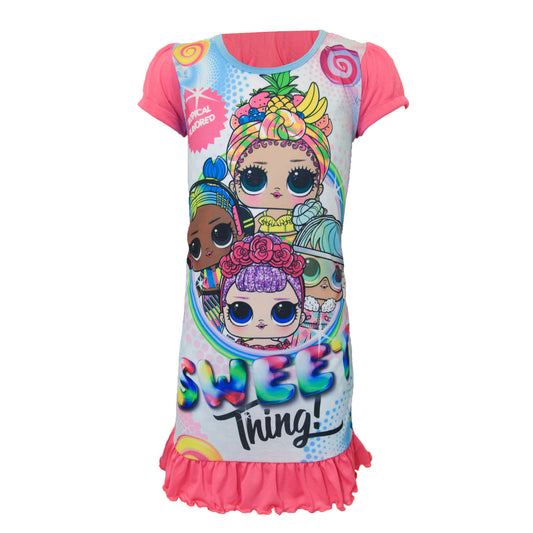 Pink - Front - LOL Surprise Childrens Girls Sweet Thing Nightdress
