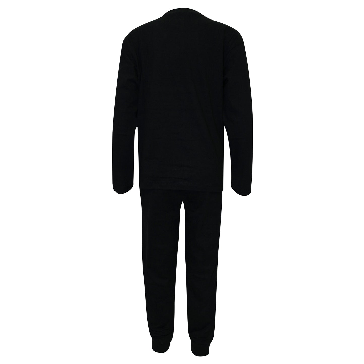 Black - Back - Harry Potter Childrens Boys Hogwarts Crest Long Pyjama Set