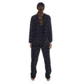 Black - Back - Foxbury Womens-Ladies Panda Twosie Pyjama Set