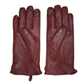 Burgundy - Back - Timberland Womens-Ladies Leather Gloves