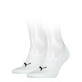 White - Front - Puma Unisex Logo Trainer Socks (Pack Of 2)