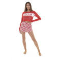 Red - Front - Brave Soul Womens-Ladies Pizza Loungewear Set