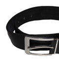 Brown - Back - Forest Mens Adult Textured Leather Belt
