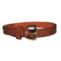 Tan - Back - Forest Womens-Ladies Leather Skinny Belt