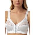 White - Front - Marlon Womens-Ladies Front Fastening Firm Control Bra