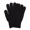Black - Front - Felix & Dylan Mens Touchscreen Gloves