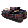 Red - Pack Shot - Slumberzzz Mens Checked Slippers
