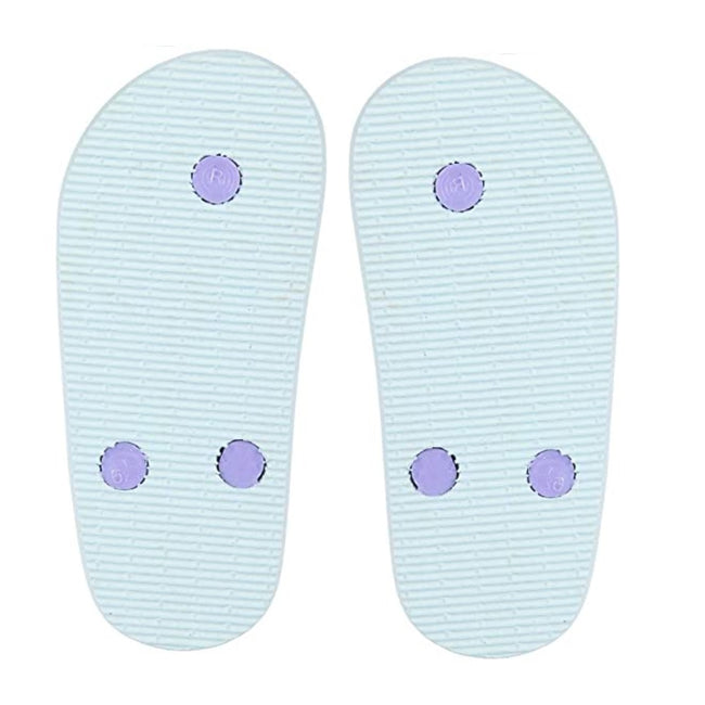 Purple - Back - Frozen 2 Childrens-Kids Anna & Elsa Flip Flops