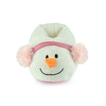 White - Back - Childrens-Kids Novelty Snowman Slippers