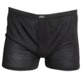 Black-Grey - Back - Tom Franks Mens Plain Jersey Boxer Shorts (3 Pairs)