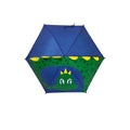Green-Blue - Back - Drizzles Childrens-Kids 3D Dino Umbrella