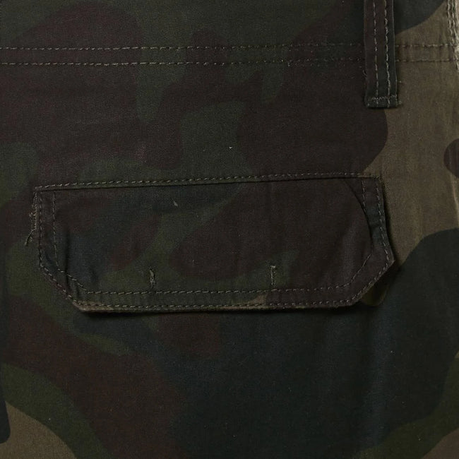 Khaki Camo - Pack Shot - Brave Soul Mens River Camo Cargo Shorts