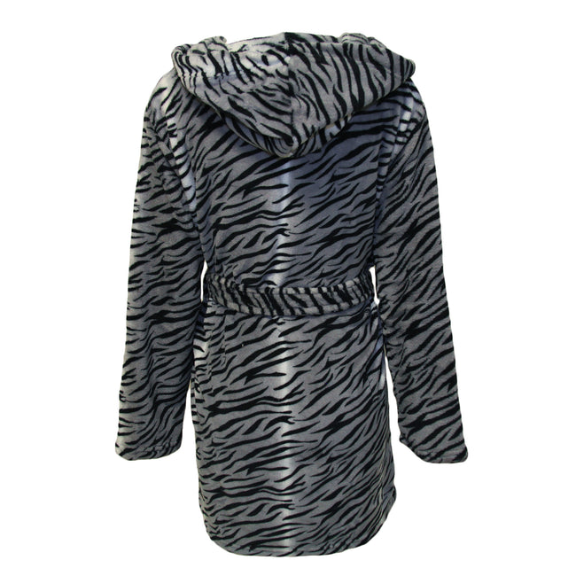 Snowtiger - Back - Brave Soul Womens Tiger Dressing Gown
