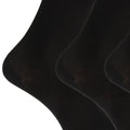 Black - Front - Womens-Ladies Extra Fine Silk Touch Bamboo Socks (3 Pairs)