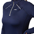 Navy - Back - Weatherbeeta Womens-Ladies Victoria Premium Thermal Top