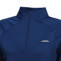 Navy - Side - Weatherbeeta Womens-Ladies Prime Long-Sleeved Base Layer Top