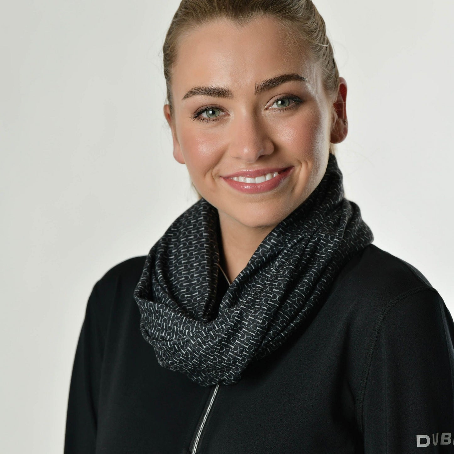 Black - Side - Dublin Loop Scarf