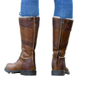Brown - Pack Shot - Dublin Womens-Ladies Yukon Leather Boots
