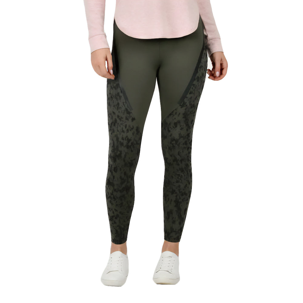 Dark Olive - Side - Weatherbeeta Womens-Ladies Toulon Camo Tights