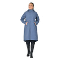 Slate Blue - Side - Weatherbeeta Womens-Ladies Windproof Longline Riding Jacket
