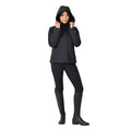 Black - Side - Weatherbeeta Womens-Ladies Protect High-Neck Jacket