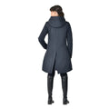 Navy - Back - Weatherbeeta Womens-Ladies Equestrian Waterproof Longline All Purpose Jacket