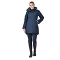 Navy - Side - Dublin Womens-Ladies Everyday Waterproof Jacket