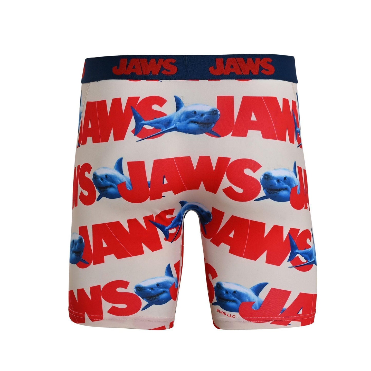 Blue - Back - Odd Sox Mens Boxers Jaws - Medium
