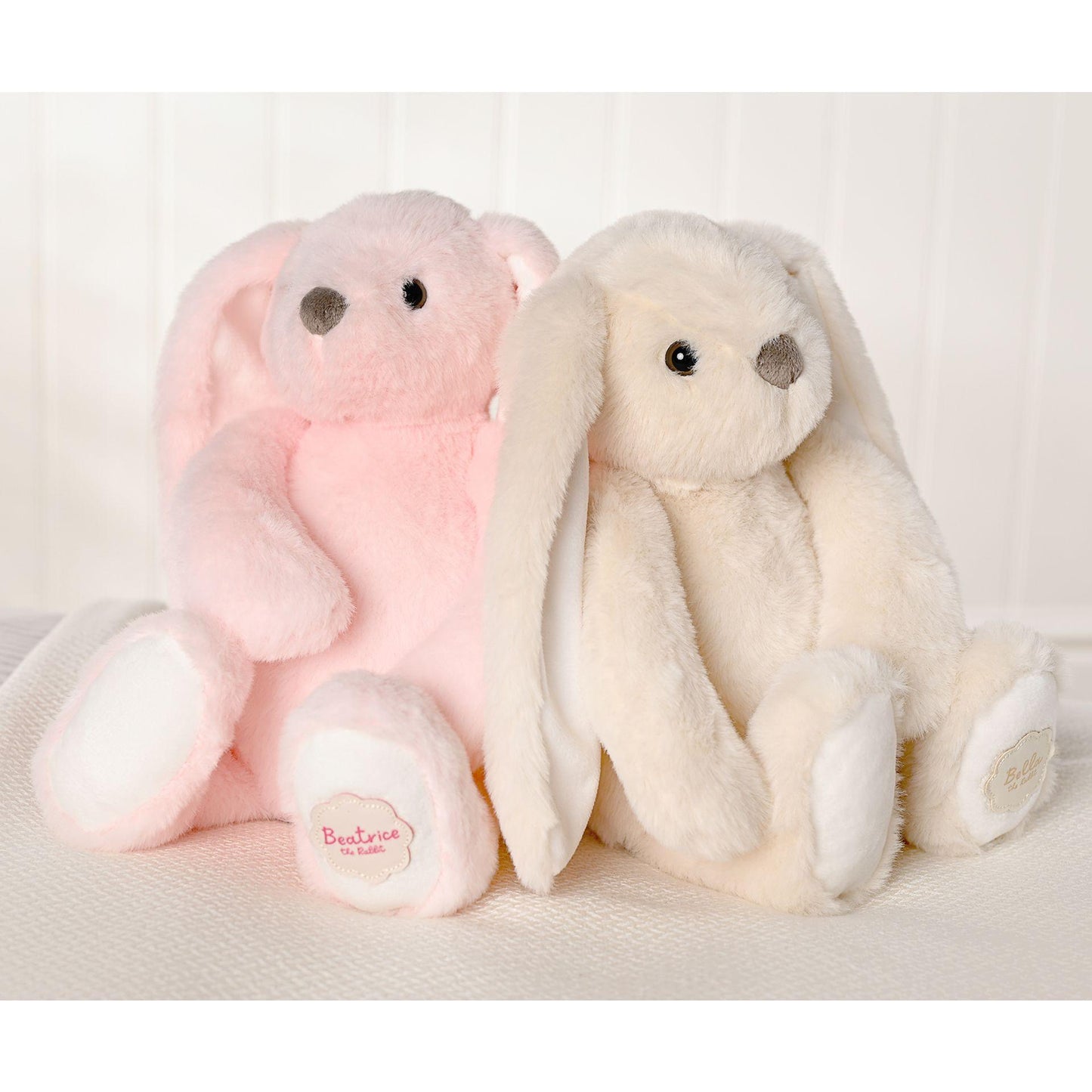 Grey - Close up - Ronald The Classical Plush Grey Bunny 30 cm