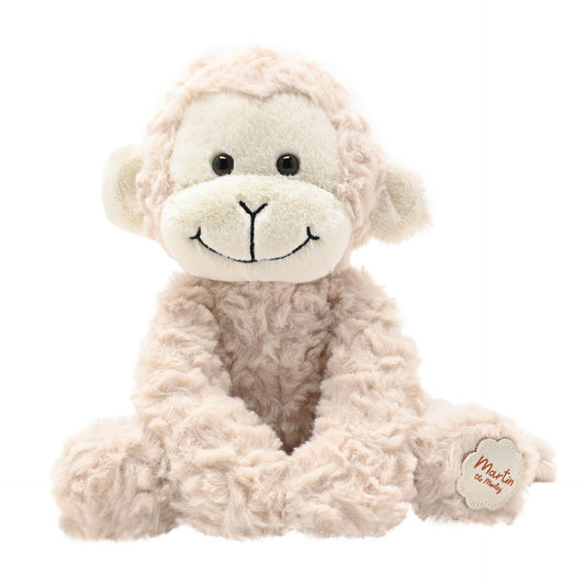 Light brown - Front - Martin The Plush Sitting Light Brown Monkey 22 cm