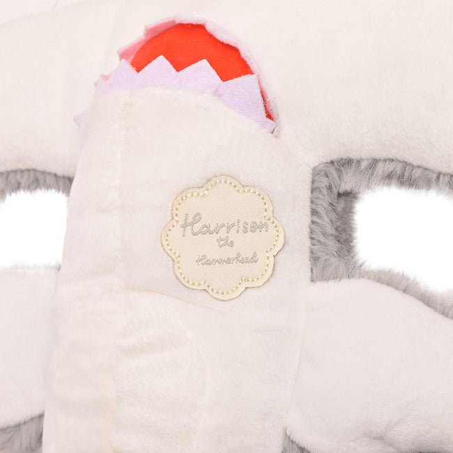 Grey - Pack Shot - Harrison The Plush Grey Hamerhead Shark 35cm