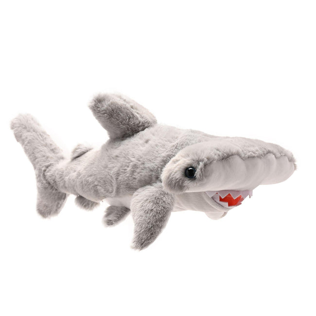 Grey - Front - Harrison The Plush Grey Hamerhead Shark 35cm