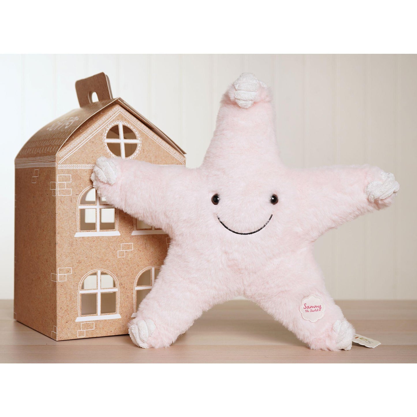Pink - Close up - Sammy The Plush Pink Sea Star 40 cm