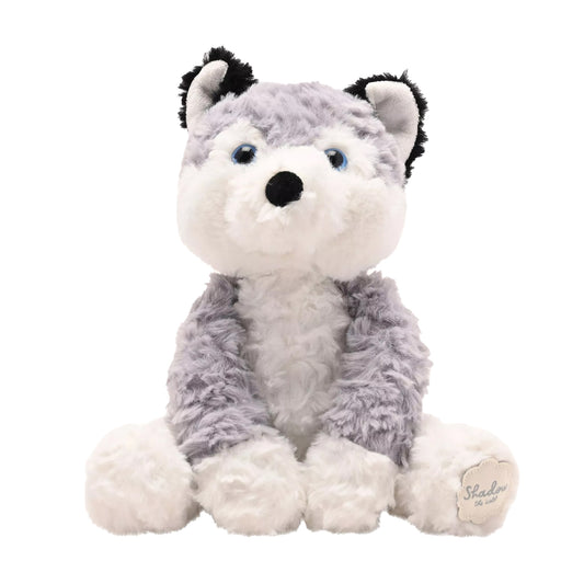 One Colour - Front - Winston The Plush Grey and White Wolf