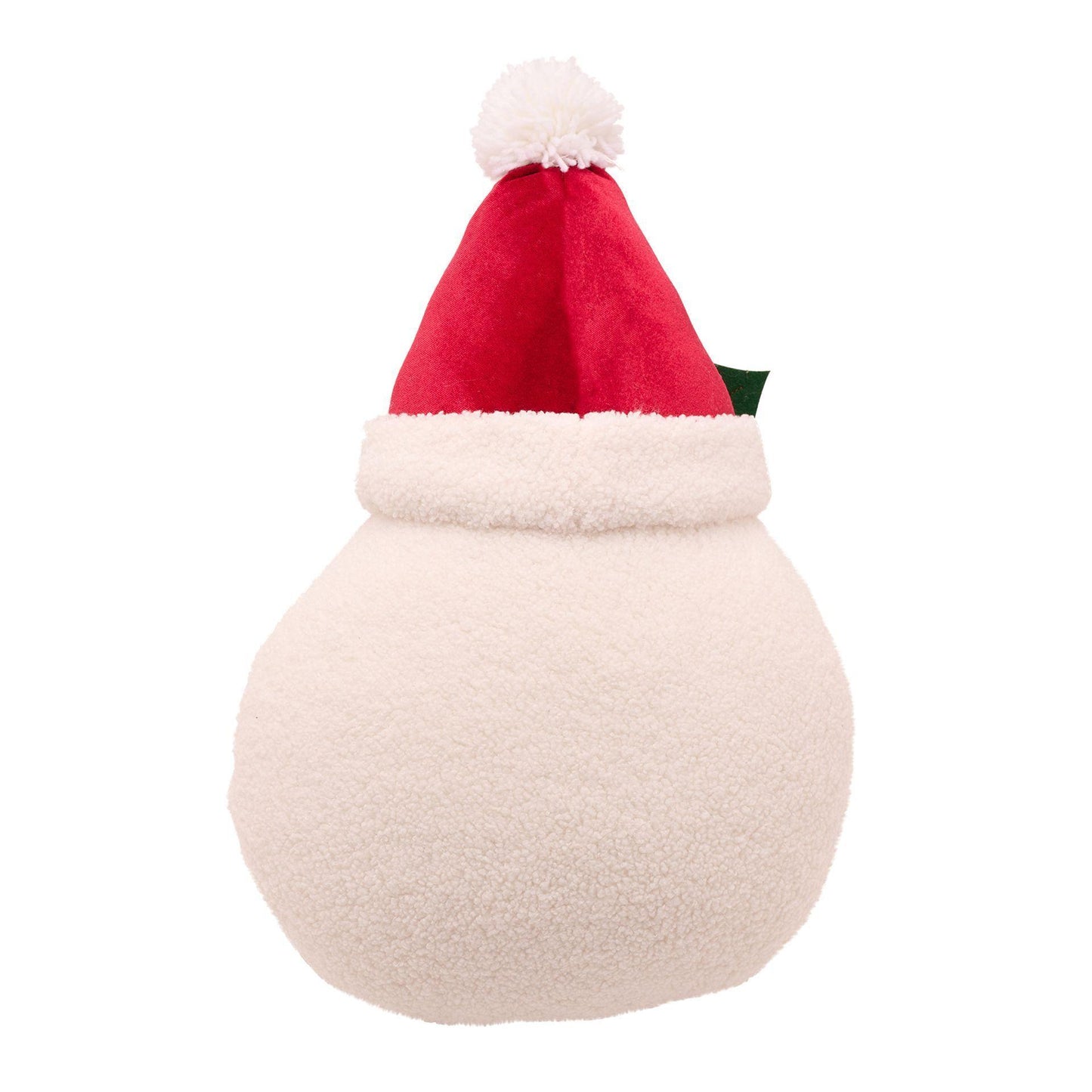 White - Back - Santa Merry Christmas Shaped Cushion 45cm