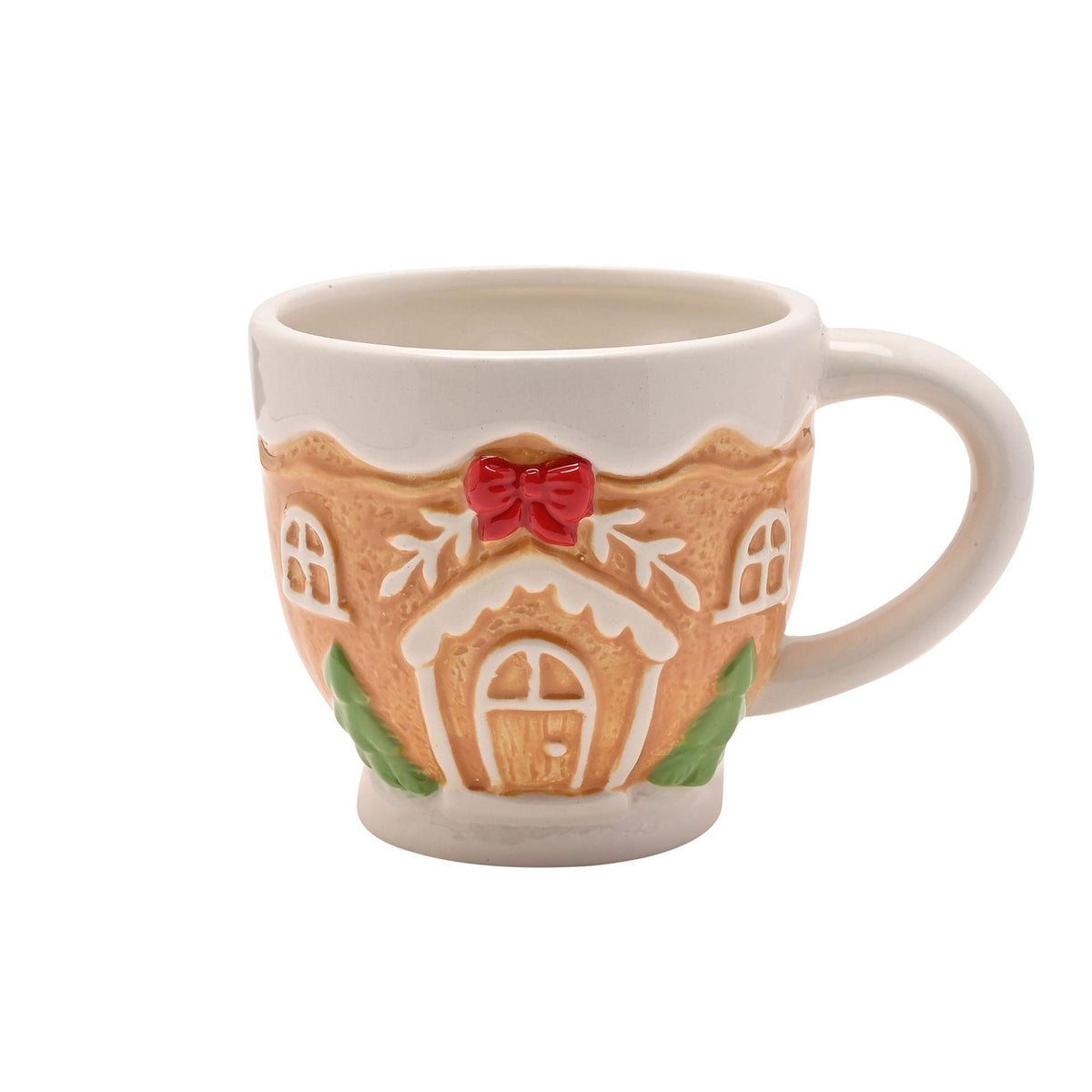 Light brown - Lifestyle - Santa & Friends Ceramic Gingerbread Teacup And Saucer