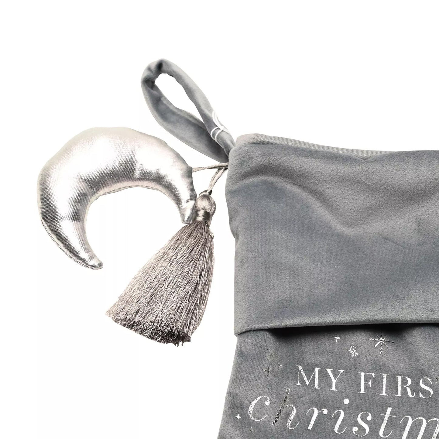Blue - Back - Bambino Babys First Christmas Stocking