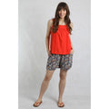 Tango Red - Pack Shot - Weird Fish Womens-Ladies Chelle Organic Cotton Square Neck Vest Top