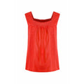 Tango Red - Front - Weird Fish Womens-Ladies Chelle Organic Cotton Square Neck Vest Top