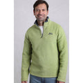 Tarragon - Pack Shot - Weird Fish Mens Newark Grid Eco Friendly Quarter Zip Fleece Top