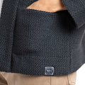 Navy - Pack Shot - Weird Fish Womens-Ladies Santosh Macaroni Cropped Cardigan