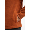 Brick Orange - Pack Shot - Weird Fish Mens Merrill Textured Eco Friendly Full Zip Fleece Top