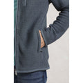 Dusty Blue - Close up - Weird Fish Mens Transom Zip Macaroni Eco Friendly Jacket