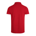 Barberry Red Marl - Back - Weird Fish Mens Miles Pique Organic Polo Shirt