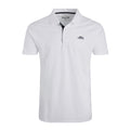 White - Front - Weird Fish Mens Miles Pique Organic Polo Shirt