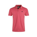 Dark Pink - Front - Weird Fish Mens Miles Pique Organic Polo Shirt