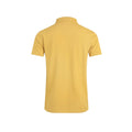 Lemon - Back - Weird Fish Mens Miles Pique Organic Polo Shirt