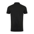 Black - Back - Weird Fish Mens Miles Pique Organic Polo Shirt